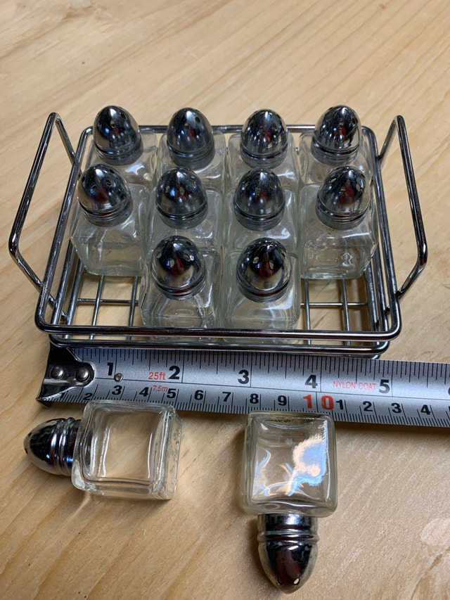 Salt and Pepper Shakers with Rack - photo 2
