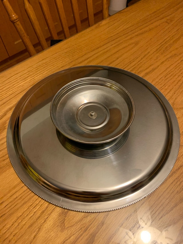 Stainless steel Lazy Susan 13.5 “ - photo 3