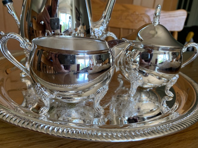 Silver Plated Coffee Set with Tray - photo 2