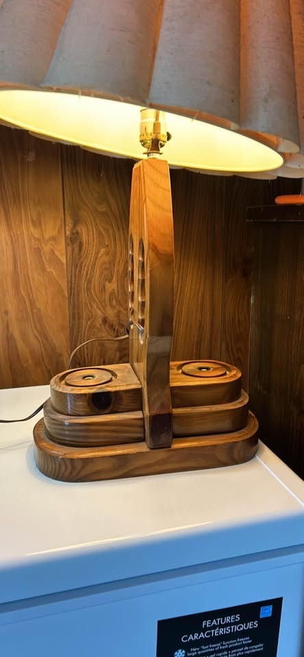 Antique wooden based lamps - photo 3