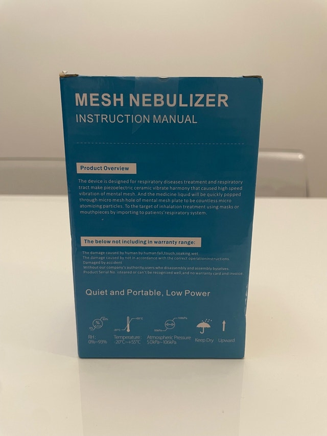 Brand New Portable Mesh Nebulizer JSL-W302 - photo 3