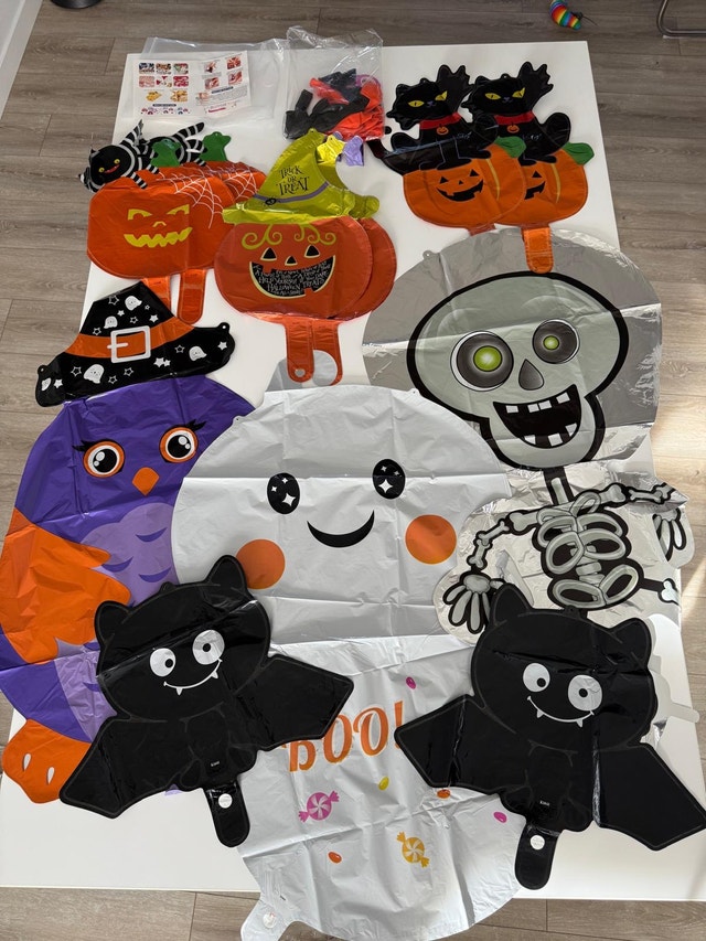 Halloween Party Decor (Foil and Latex Balloons, Stickers, pictur - photo 2
