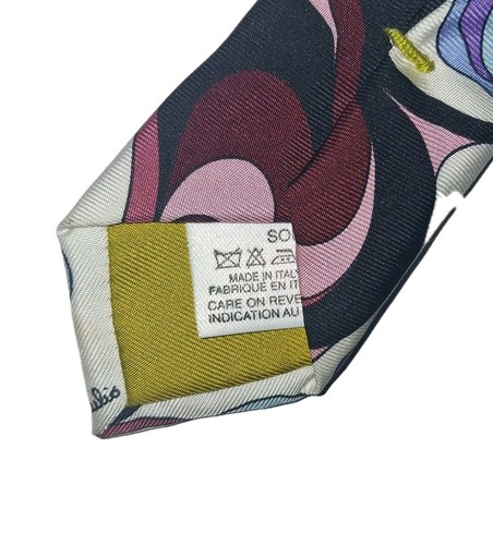 EMILIO PUCCI men's blue floral multicolor tie - photo 3