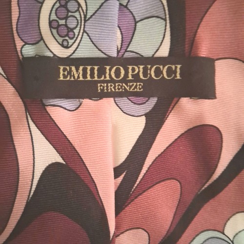 EMILIO PUCCI men's blue floral multicolor tie - photo 5