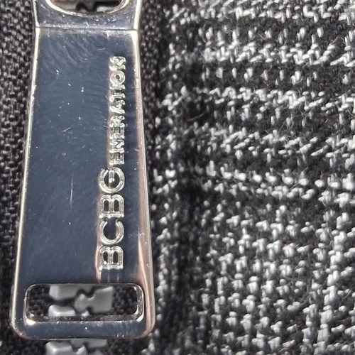 BCBGeneration Plaid Quilted Zip Puffer Jacket women’s M - photo 2