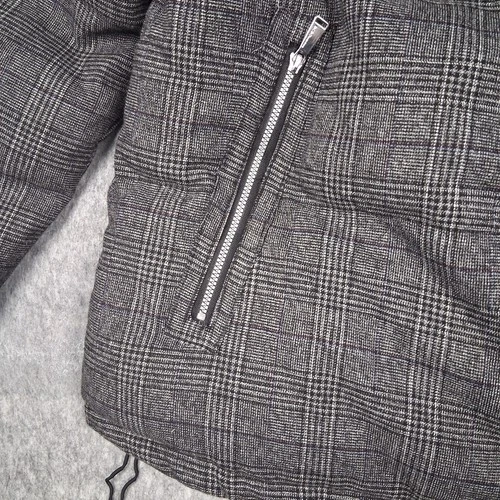 BCBGeneration Plaid Quilted Zip Puffer Jacket women’s M - photo 5