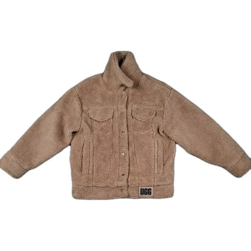 UGG Frankie Sherpa Trucker Jacket Camel Tan Women’s XS