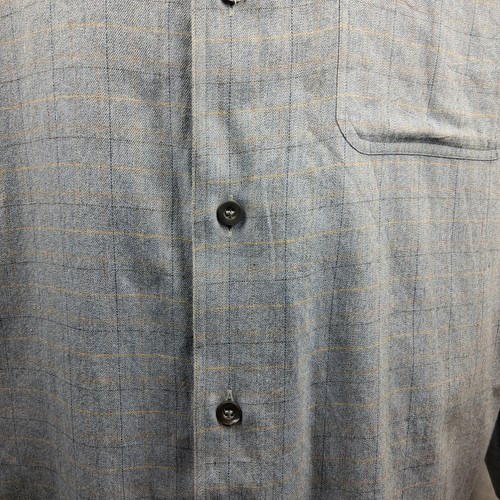 Ermenegildo Zegna Shirt Mens 2XL Blue Gray Plaid Made Italy - photo 3