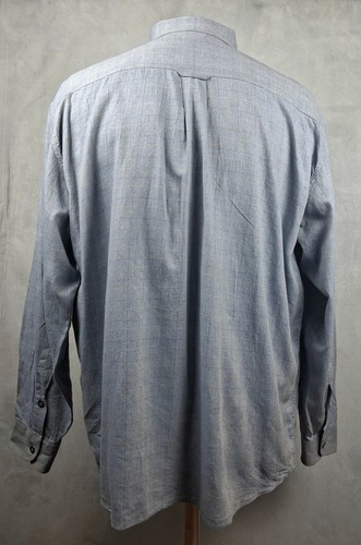 Ermenegildo Zegna Shirt Mens 2XL Blue Gray Plaid Made Italy - photo 5