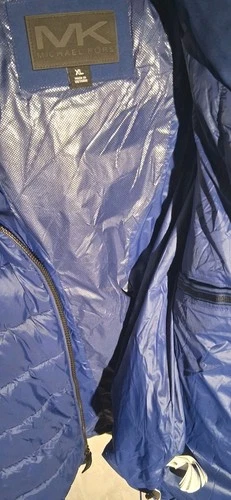 Michael Kors Blue MMK20661 Full Zip Hooded Puffer XL - photo 2