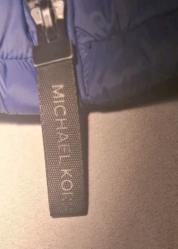 Michael Kors Blue MMK20661 Full Zip Hooded Puffer XL - photo 3