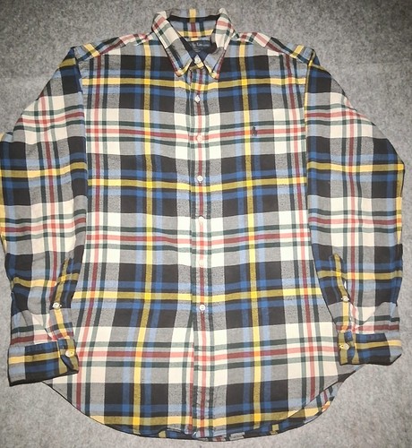 Vintage| Ralph Lauren Plaid Flannel Button Down Shirt sz L