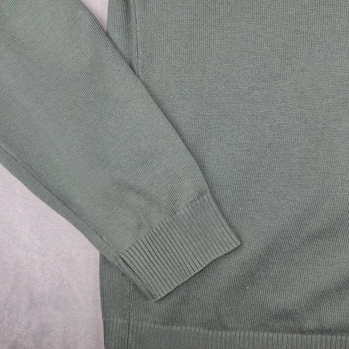 Pierre Cardin Sweater Men’s Medium Ribbed Mock Neck Knit Sage Gr - photo 5