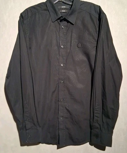 Diesel S-Bill Herren Slim Fit Langarm Business Black Size L