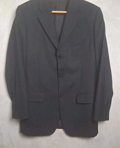 Missoni Knit Blazer Men’s Wool 3 Buttons Navy Blue Size 52