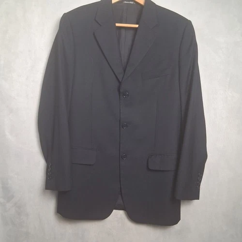 Missoni Knit Blazer Men’s Wool 3 Buttons Navy Blue Size 52 - photo 3