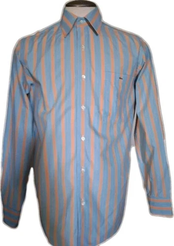 Lacoste Blue And Orange Striped Long Sleeve Shirt - photo 2