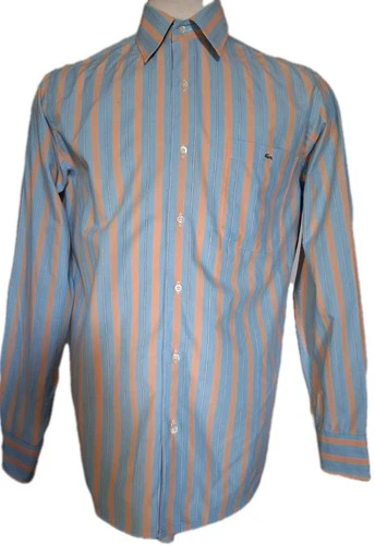 Lacoste Blue And Orange Striped Long Sleeve Shirt - photo 3