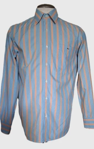 Lacoste Blue And Orange Striped Long Sleeve Shirt - photo 4