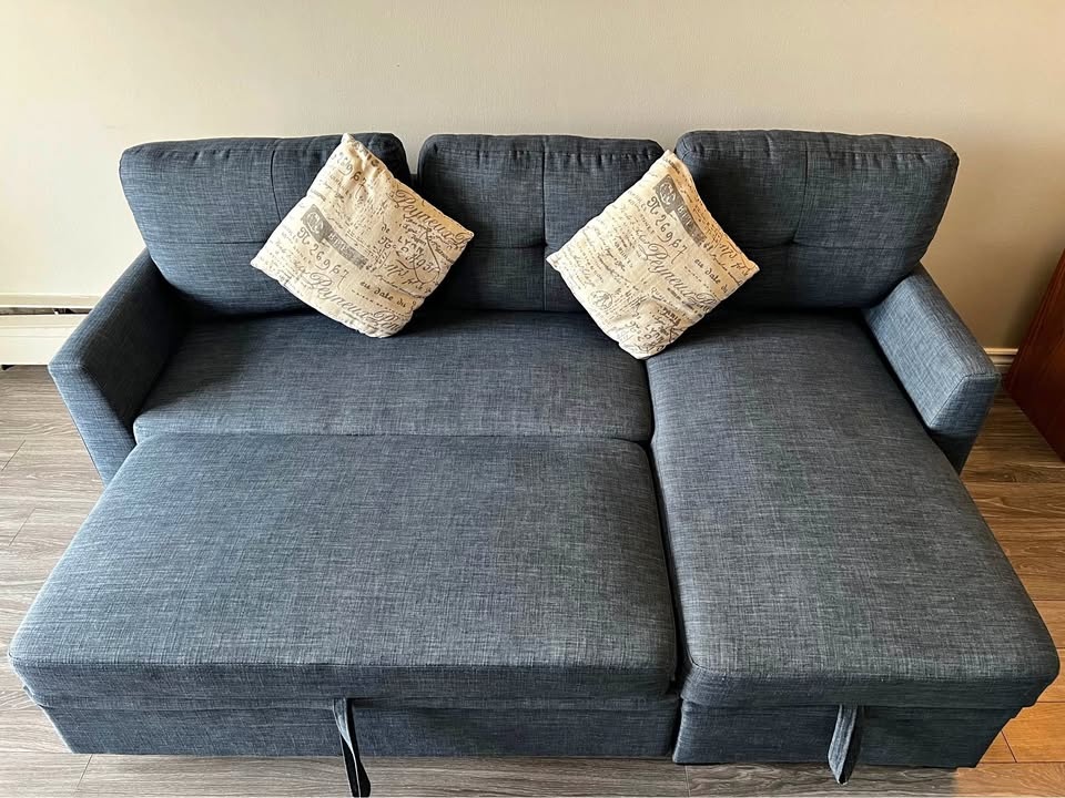 Pull-Out Sofa Bed with Storage