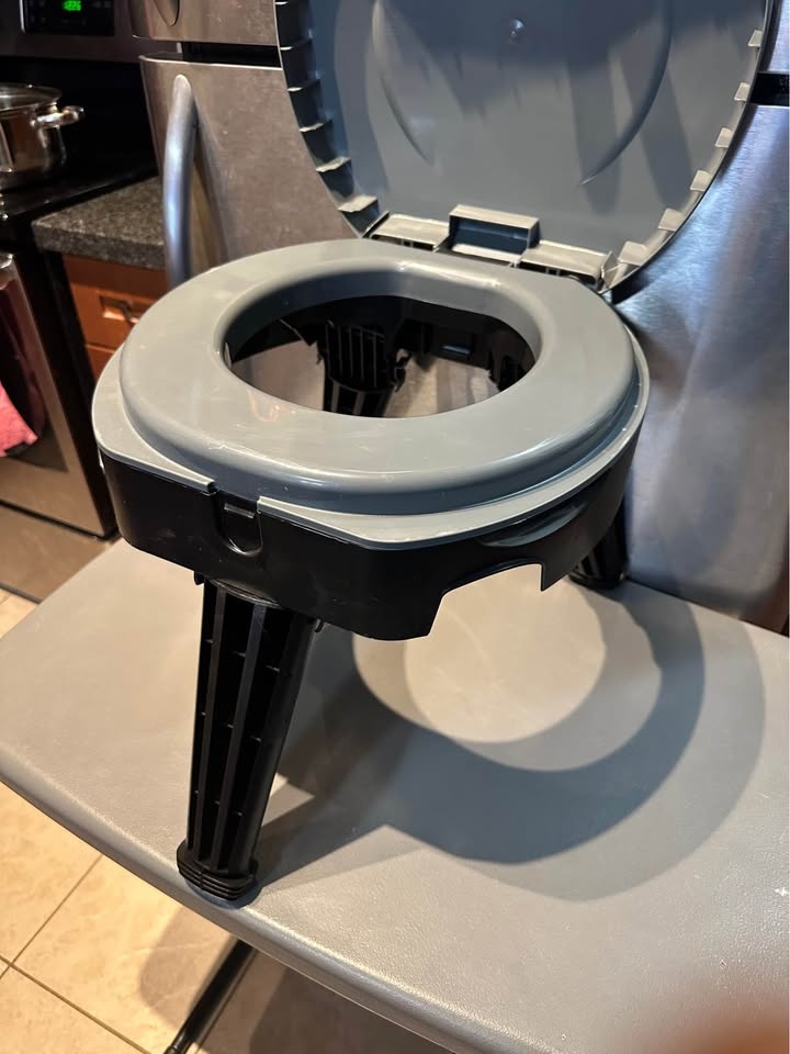 Portable Foldable Toilet with Poop Bags - Never Used - photo 2