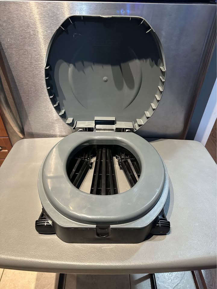 Portable Foldable Toilet with Poop Bags - Never Used - photo 4