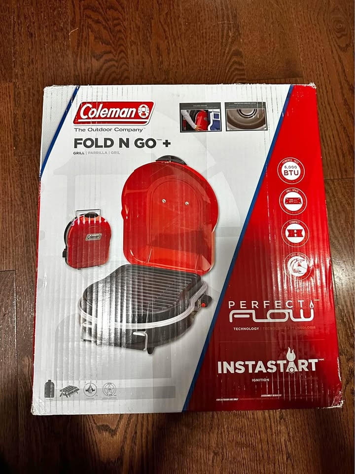 Coleman Fold N Go+ Portable BBQ Propane Grill