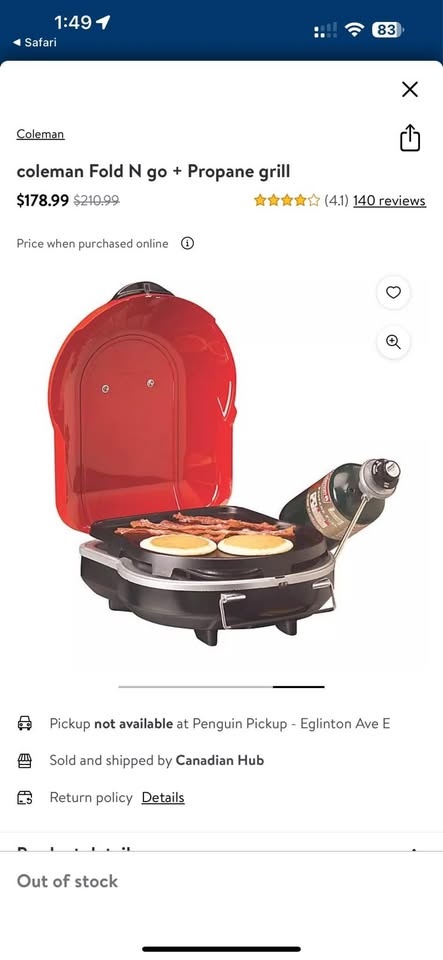 Coleman Fold N Go+ Portable BBQ Propane Grill - photo 2