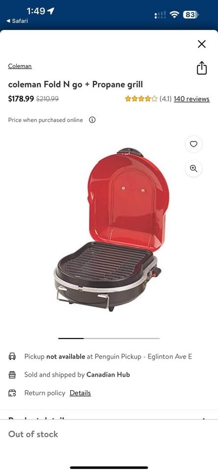 Coleman Fold N Go+ Portable BBQ Propane Grill - photo 3