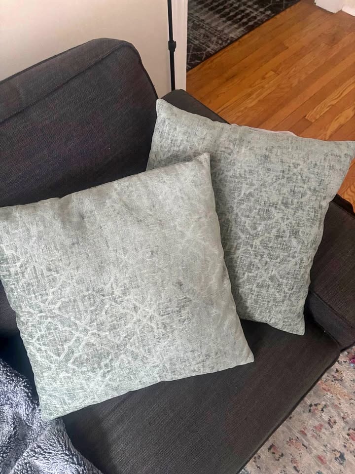 Teal/Green Throw Pillows- 2 pk