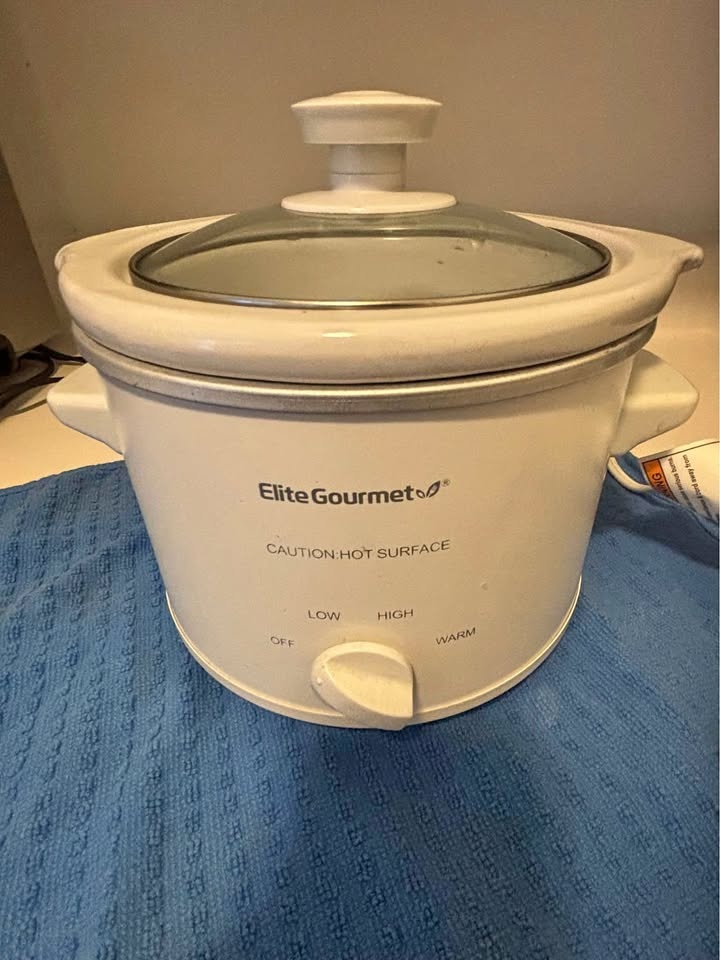 Elite Gourmet Electric Slow Cooker Ceramic Pot