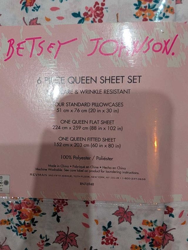NEW Betsey Johnson 6 pc Queen Sheet Set - photo 2