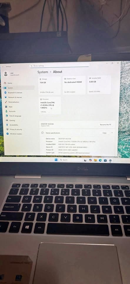 Dell Inspiron 15 7000 i7-8th Gen