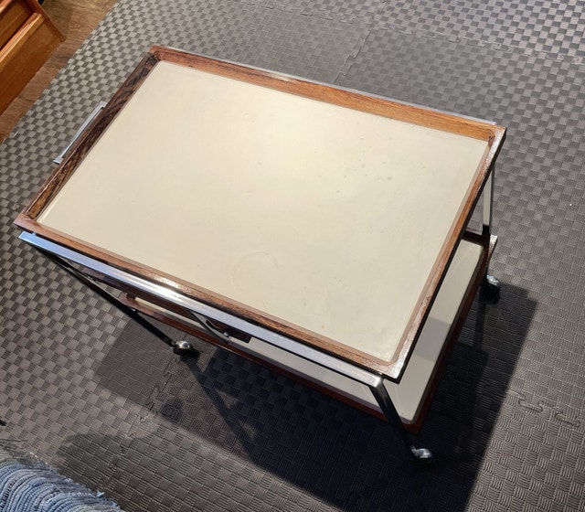 RARE Mid Century Modern Danish Serving Cart - photo 4