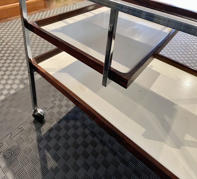 RARE Mid Century Modern Danish Serving Cart - photo 5