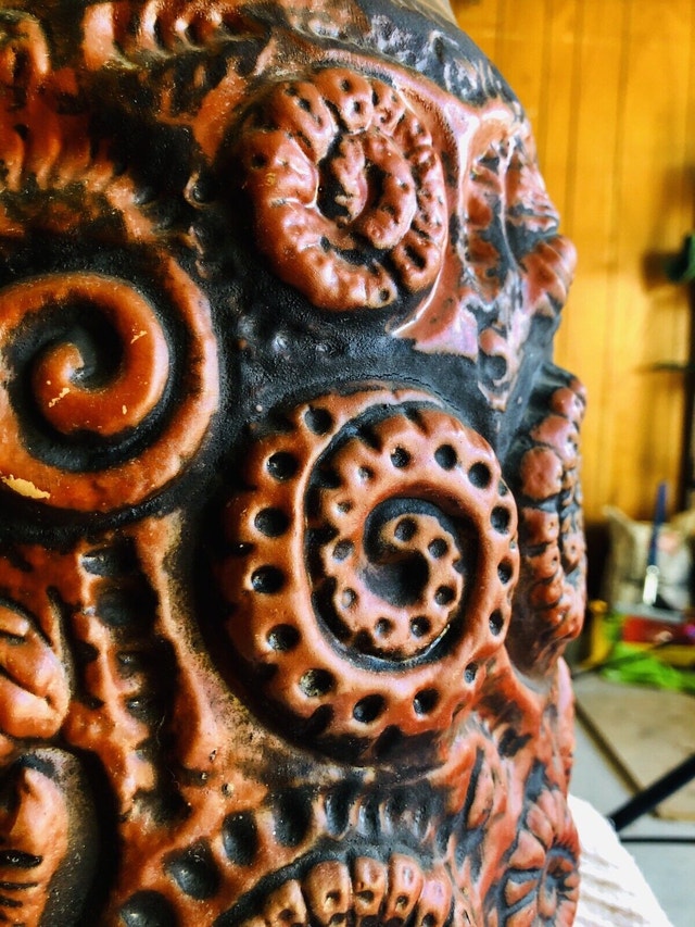 Vintage West Germany Pottery Floor Vase - photo 3