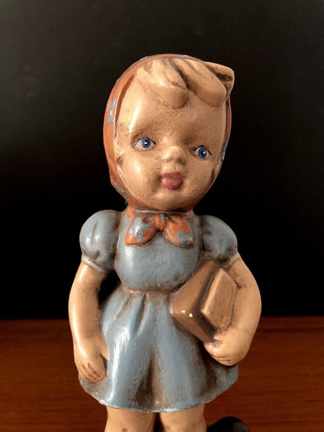 Vintage Pottery Young Girl Figurine