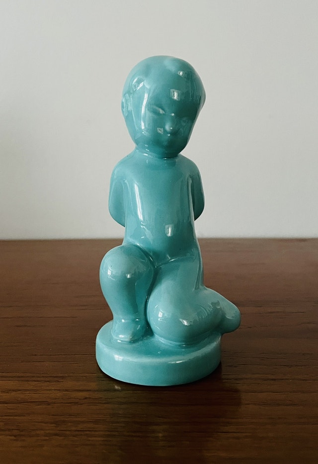Vintage Denmark Peter Klog Boy Figurine for SØHOLM MCM