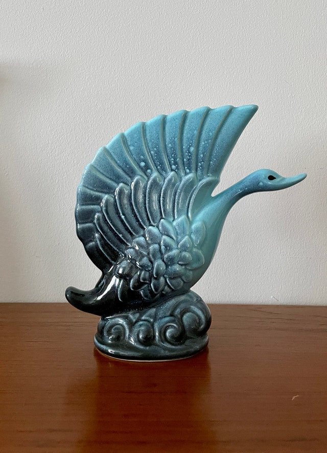 Mid Century BEAUCE Swan Vase Pottery