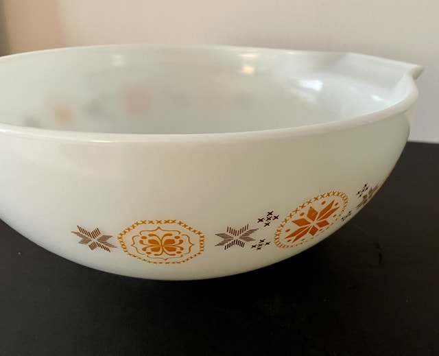 Vintage LARGE Pyrex Cinderella Bowl Town & Conutry Bowl 444 - photo 5