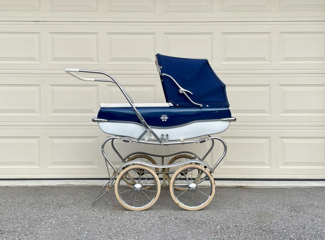 Vintage Baby Carriage Pram Stroller