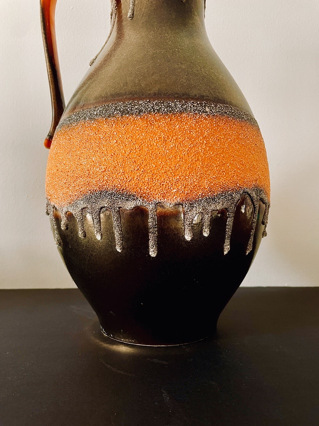 Vintage Large West Germany Pottery Vase - photo 2