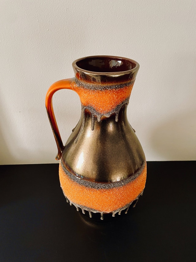 Vintage Large West Germany Pottery Vase - photo 4