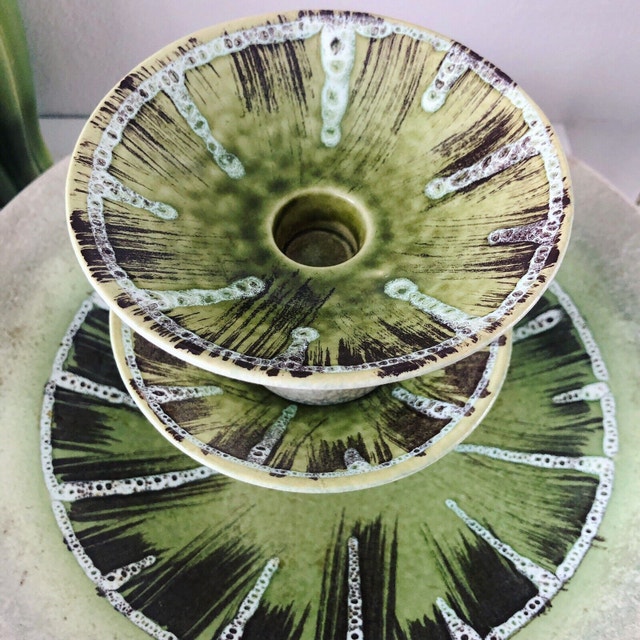 Mid Century Fat Lava West Germany Bowl