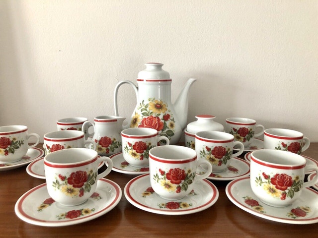 Vintage W Germany Winterling Bavaria Porcelain Tea Set - photo 3