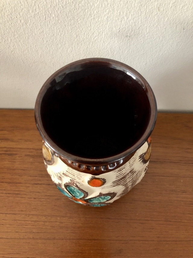 Vintage West Germany Pottery Vase - photo 5