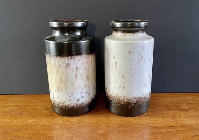 Two Vintage West Germany Pottery Vase - photo 2