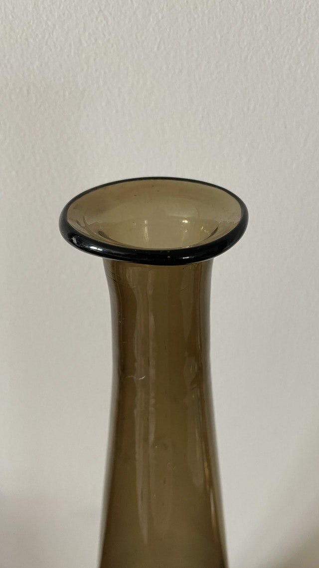 Empoli Glass Decanter Vintage Genie Bottle Italy 25” - photo 3