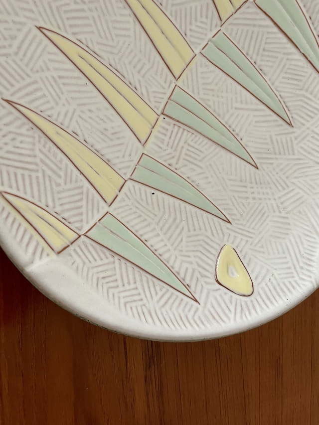 Vintage large West Germany Pottery Bowl - photo 2