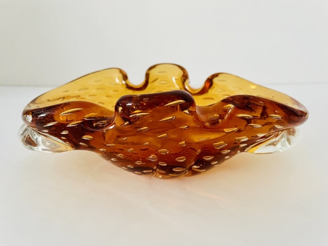 Vintage Art Glass Personal Ashtray - photo 2